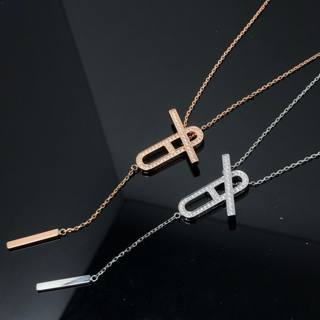 ¡®Dream¡¯HM NECKLACE PLATINUM ROSE GOLD DIAMOND