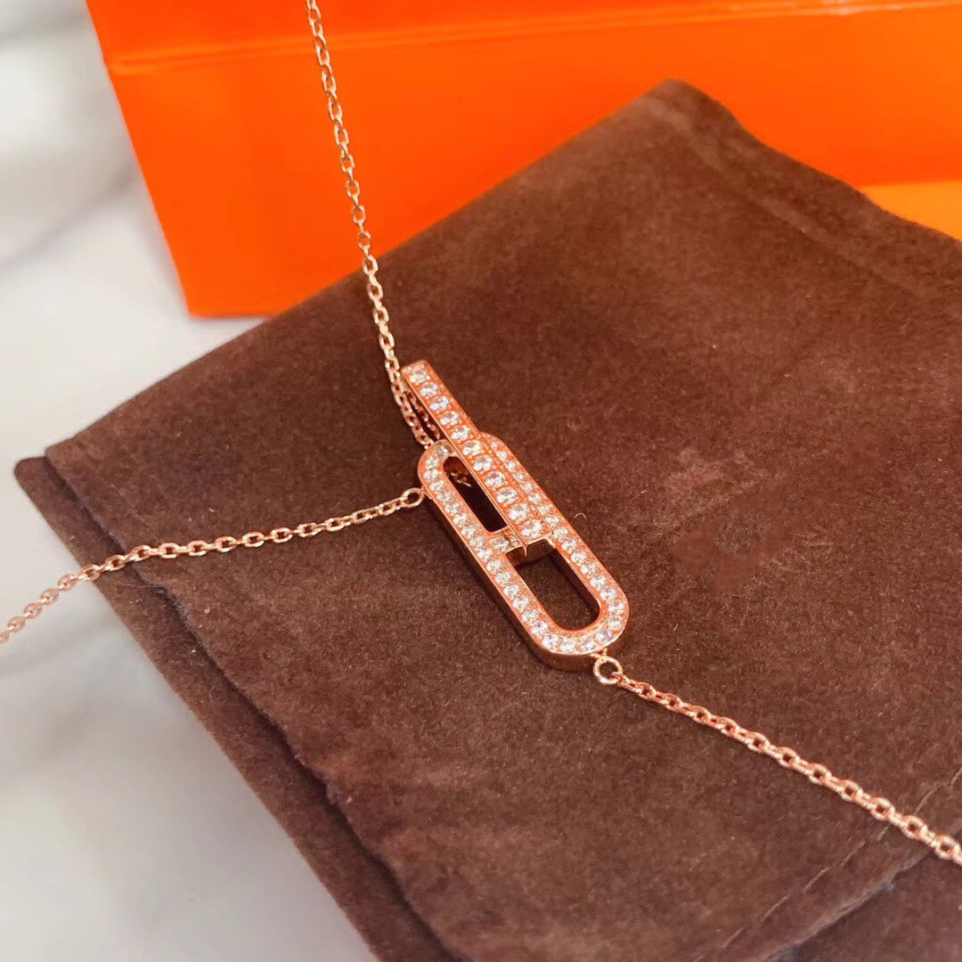 ¡®Dream¡¯HM NECKLACE PLATINUM ROSE GOLD DIAMOND