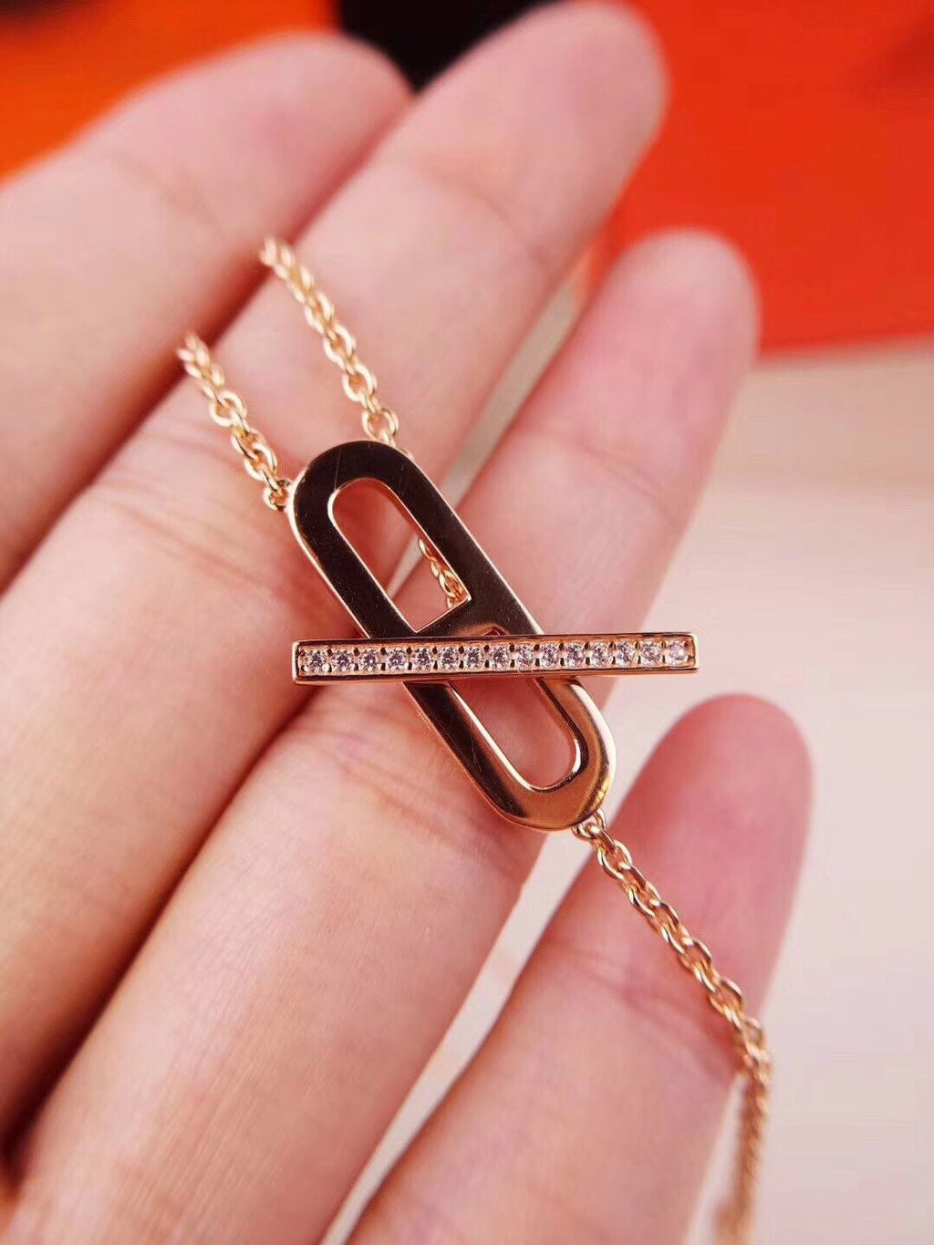 ¡®Dream¡¯HM NECKLACE PLATINUM ROSE GOLD DIAMOND