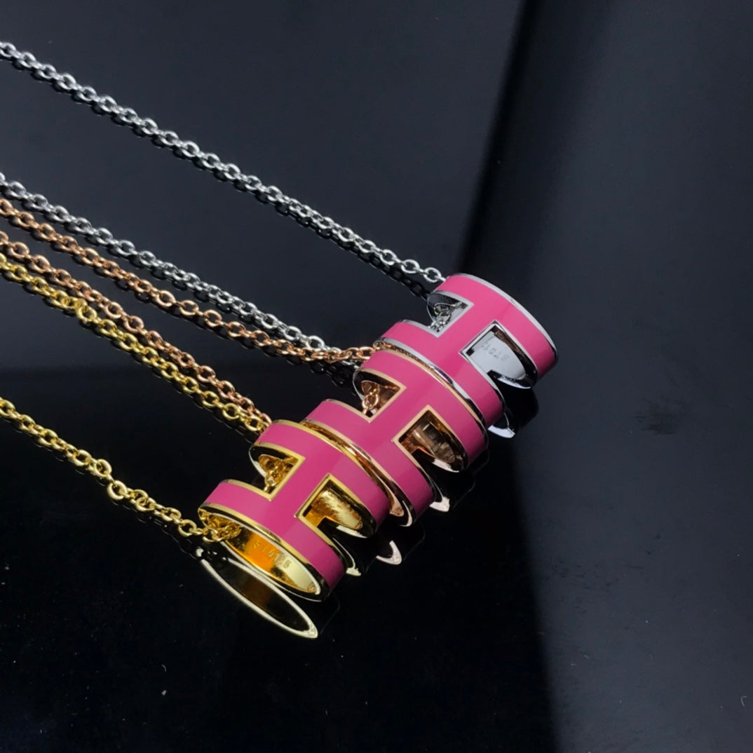 ¡®Dream¡¯H NECKLACE PINK