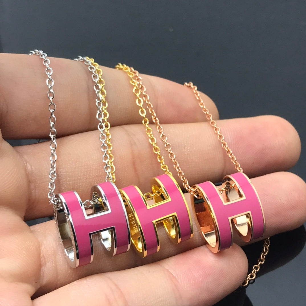 ¡®Dream¡¯H NECKLACE PINK