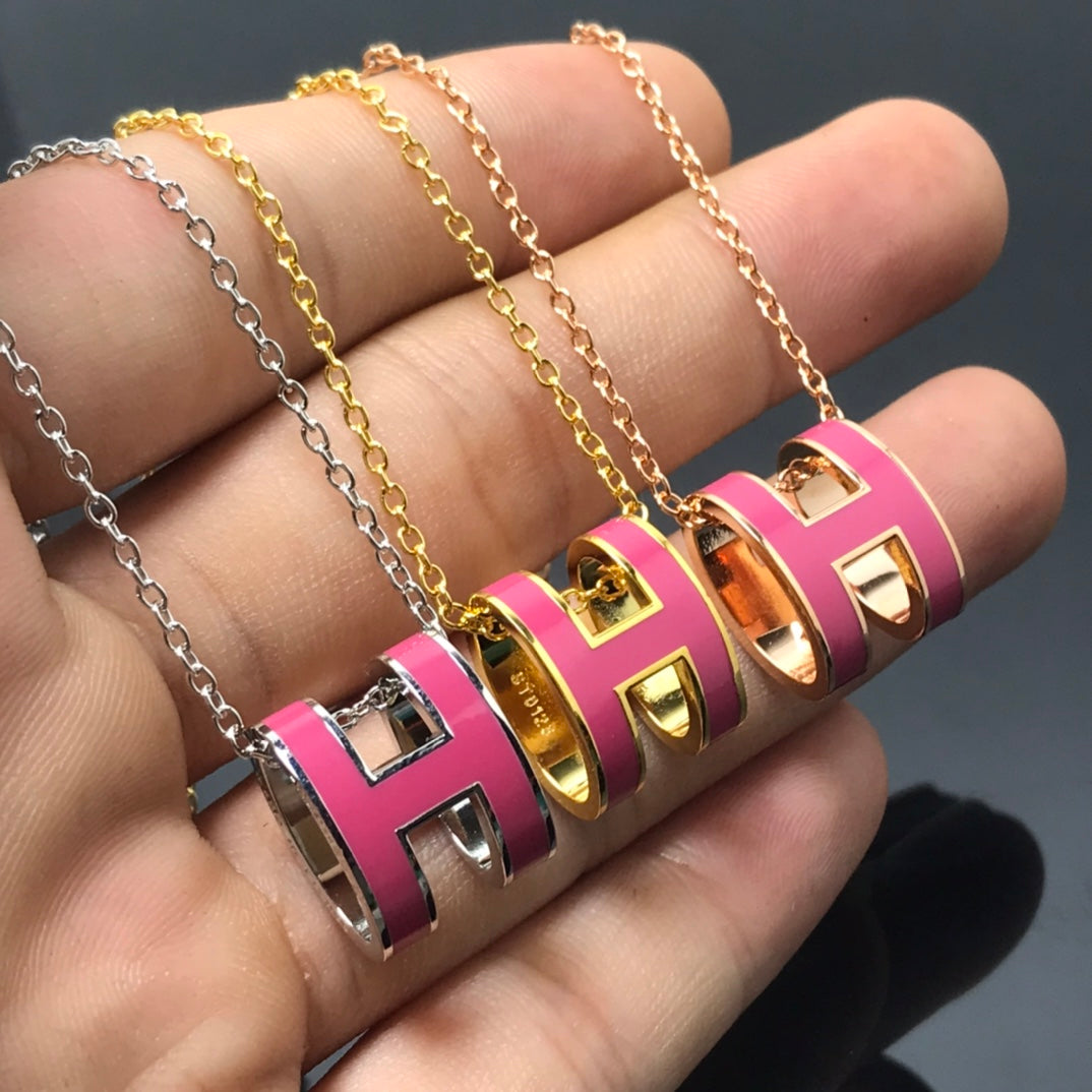 ¡®Dream¡¯H NECKLACE PINK