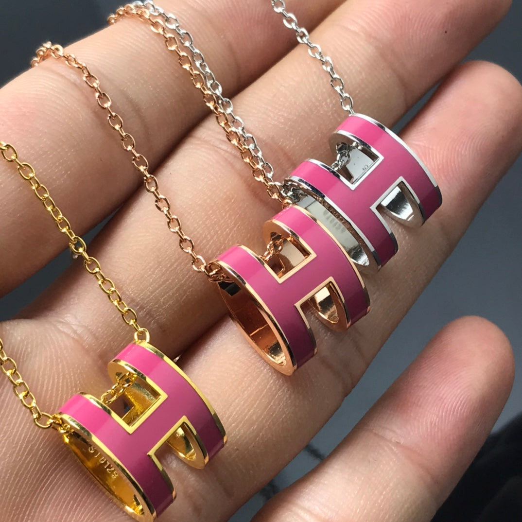 ¡®Dream¡¯H NECKLACE PINK