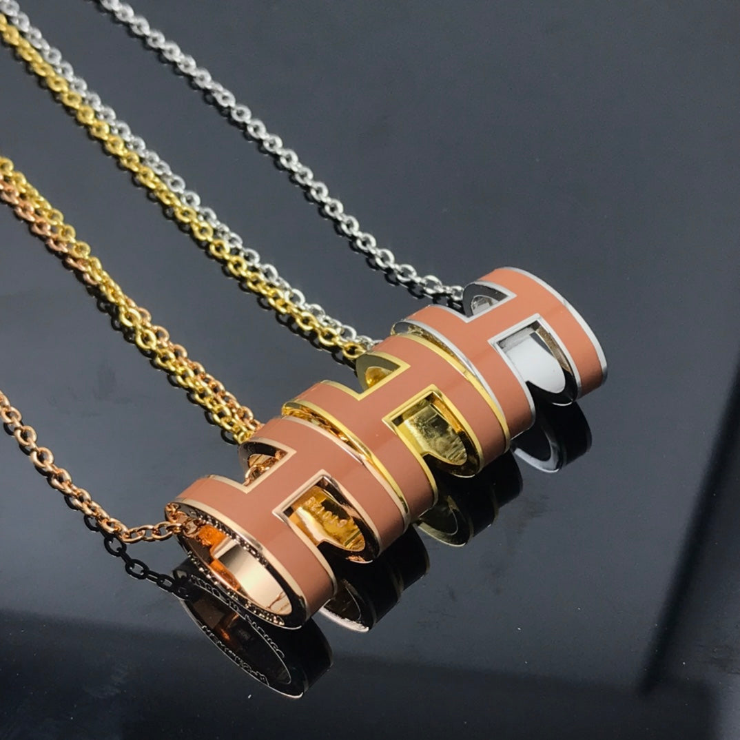 ¡®Dream¡¯H NECKLACE BROWN