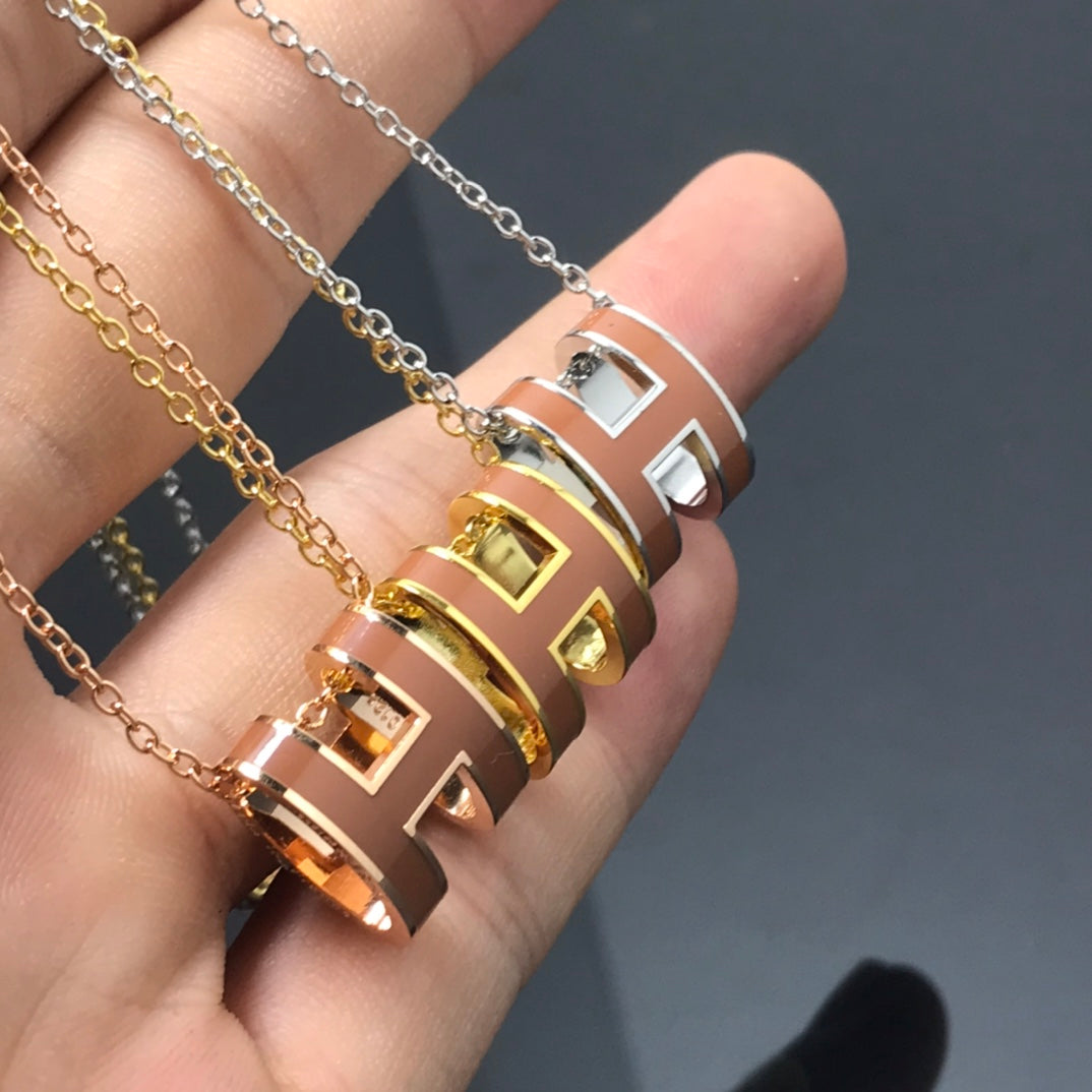 ¡®Dream¡¯H NECKLACE BROWN