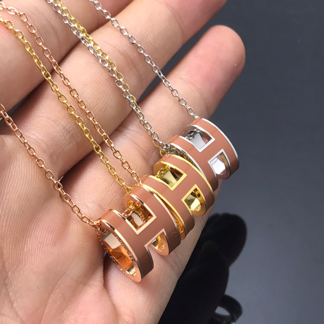 ¡®Dream¡¯H NECKLACE BROWN