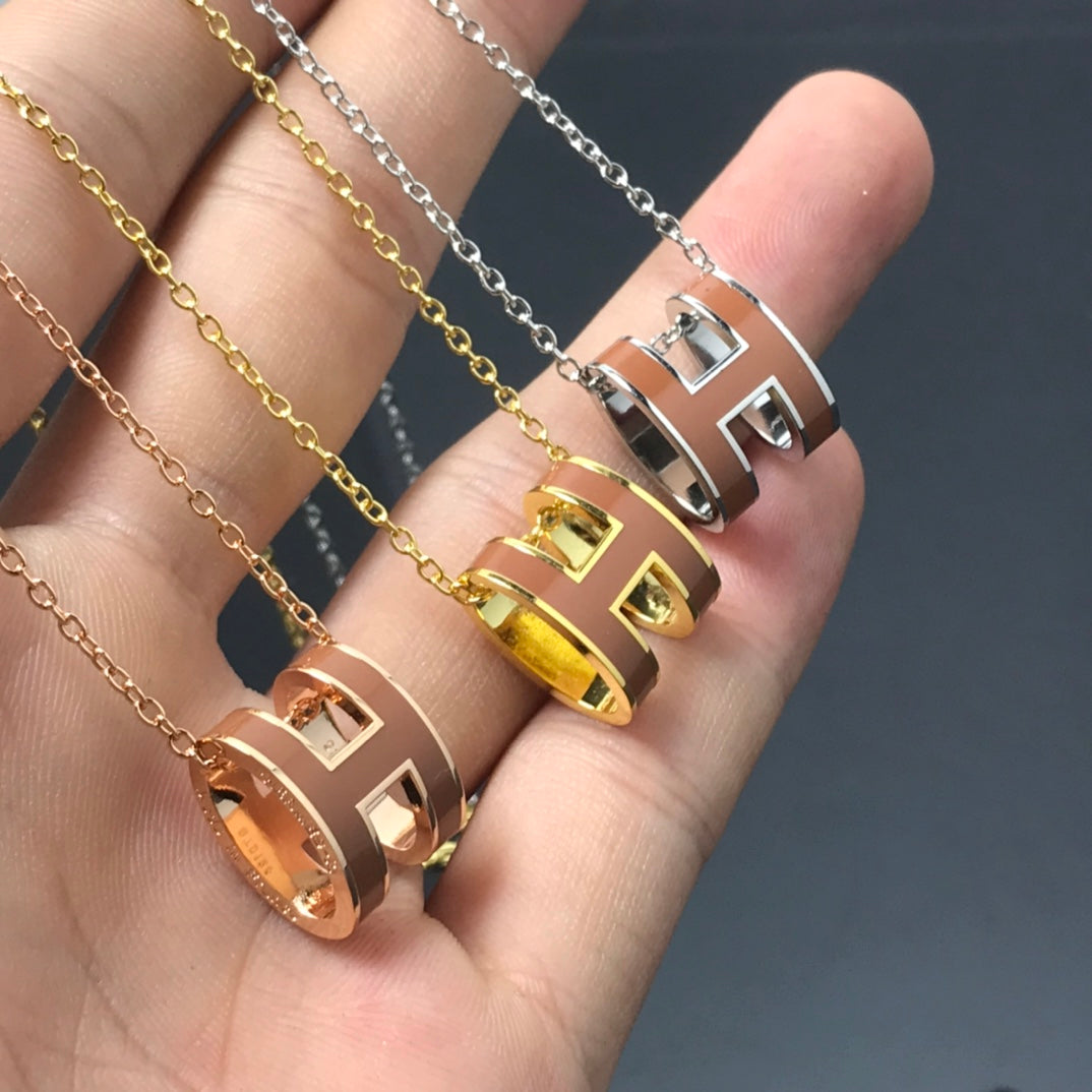 ¡®Dream¡¯H NECKLACE BROWN