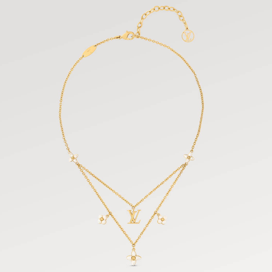 ¡®Dream¡¯FLOWERGRAM GOLD MOP DOUBLE ROW NECKLACE