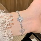 ¡®Dream¡¯CLOVER 5 MOTIF PINK BLUE RED WHITE BRACELET