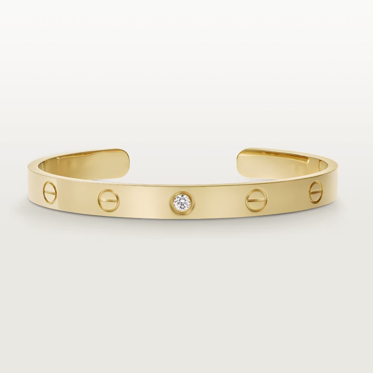 ¡®Dream¡¯LOVE BRACELET 6.1MM 1 DIAMOND OPEN CUFF