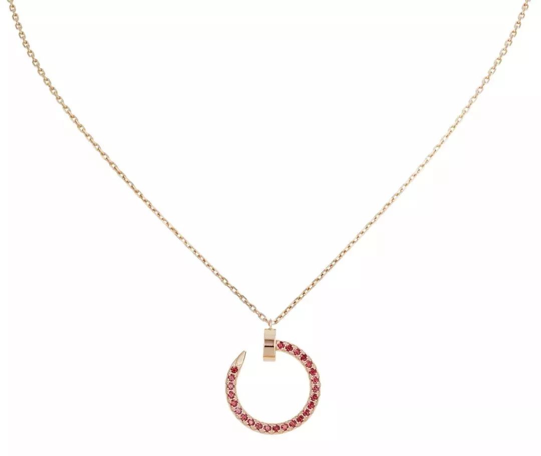 ¡®Dream¡¯JUSTE NECKLACE GOLD RED DIAMONDS