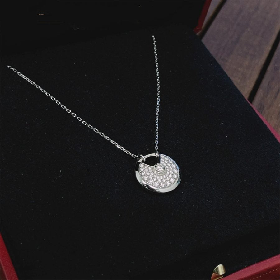 ¡®Dream¡¯AMULETTE SILVER FULL DIAMOND NECKLACE