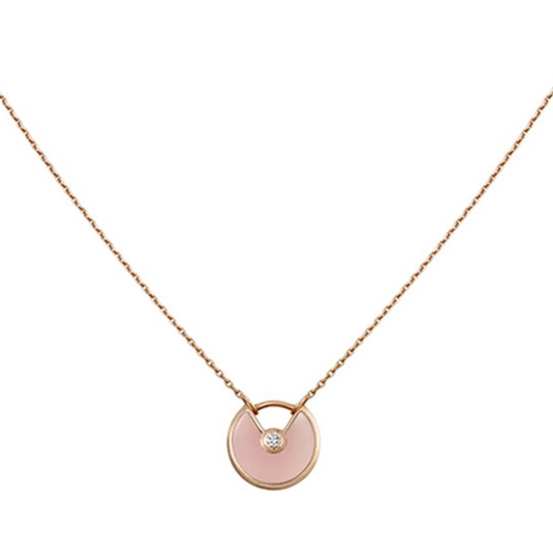¡®Dream¡¯AMULETTE ROSE GOLD PINK MOP NECKLACE