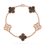 [Dream]New CLOVER 5 MOTIF GRAY MOP BRACELET COLLECTION