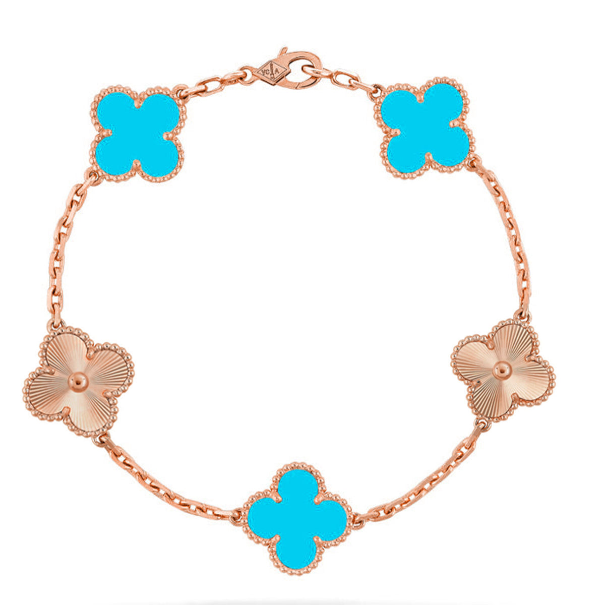[Dream]New  CLOVER 5 MOTIF TURQUOISE BRACELET COLLECTION