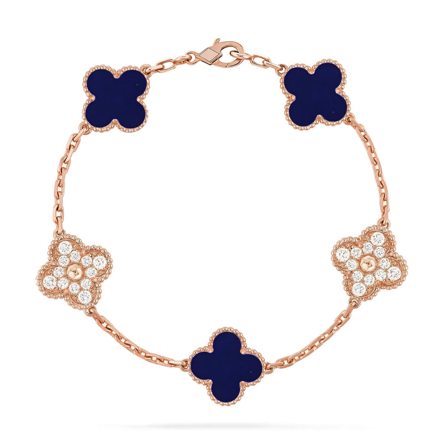 [Dream]New CLOVER 5 MOTIF LAPIS LAZULI BRACELET COLLECTION