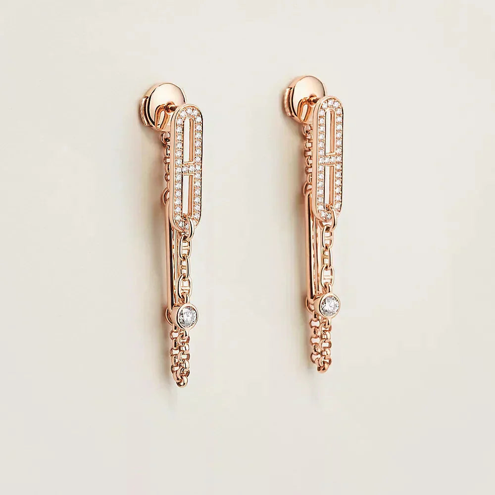 ¡®Dream¡¯CHAINE CHAOS DIAMOND DROP EARRINGS