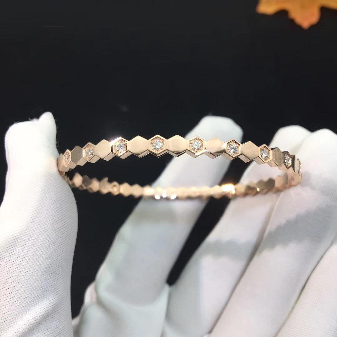¡®Dream¡¯BEE LOVE PINK GOLD DIAMOND BRACELET