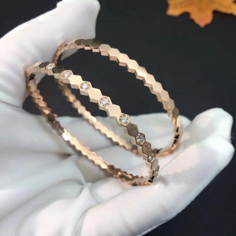 ¡®Dream¡¯BEE LOVE PINK GOLD DIAMOND BRACELET