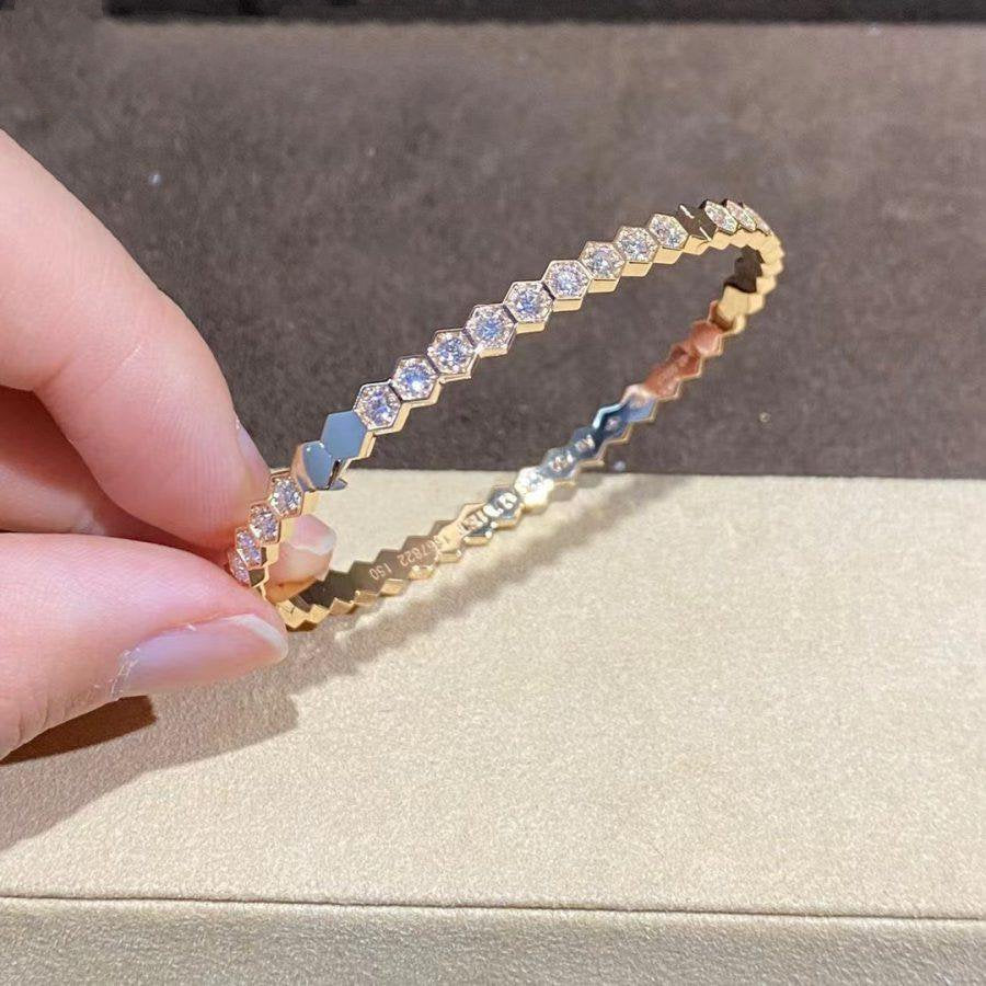 ¡®Dream¡¯BEE LOVE GOLD BRACELET FULL DIAMOND