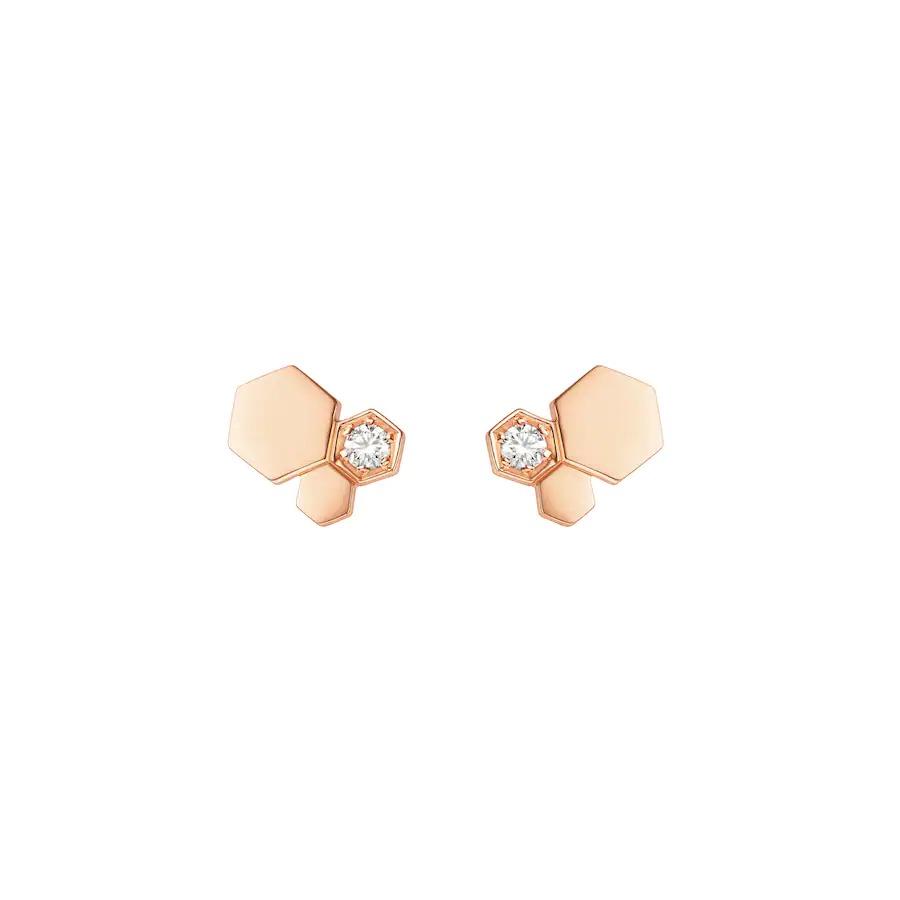 ¡®Dream¡¯BEE LOVE PINK GOLD DIAMOND EARRINGS
