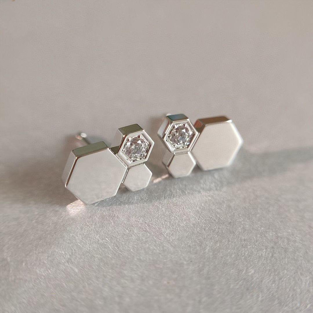 ¡®Dream¡¯BEE LOVE SILVER DIAMOND EARRINGS