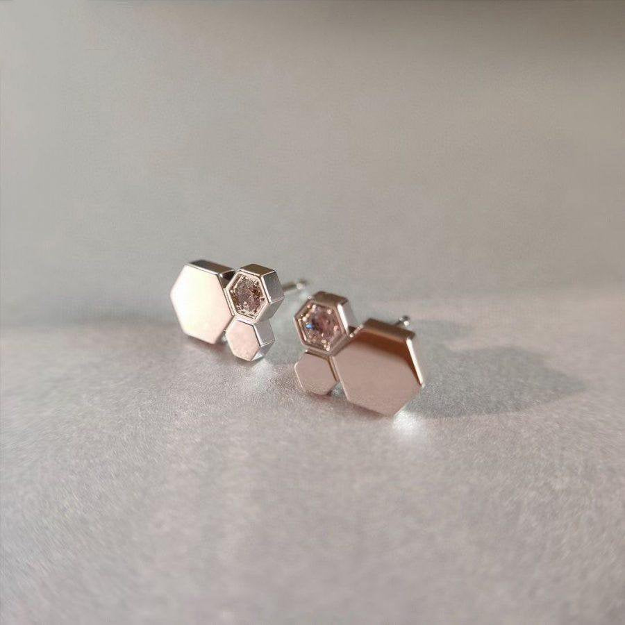 ¡®Dream¡¯BEE LOVE SILVER DIAMOND EARRINGS