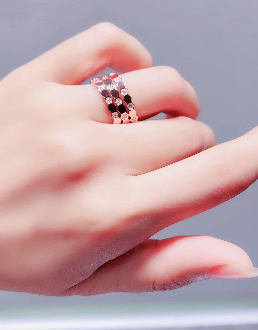 ¡®Dream¡¯BEE LOVE RING PINK GOLD DIAMOND