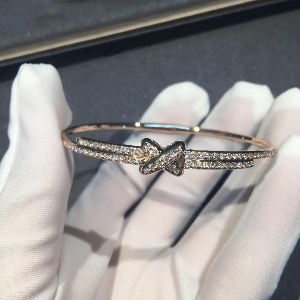 „Dream“-Armband-Set mit Diamanten in Roségold