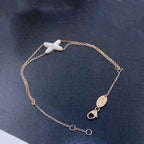 ®Dream®JEUX BRACELET WHITE MOP PINK GOLD 1 DIAMOND