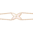 ®Dream®JEUX BRACELET WHITE MOP PINK GOLD 1 DIAMOND
