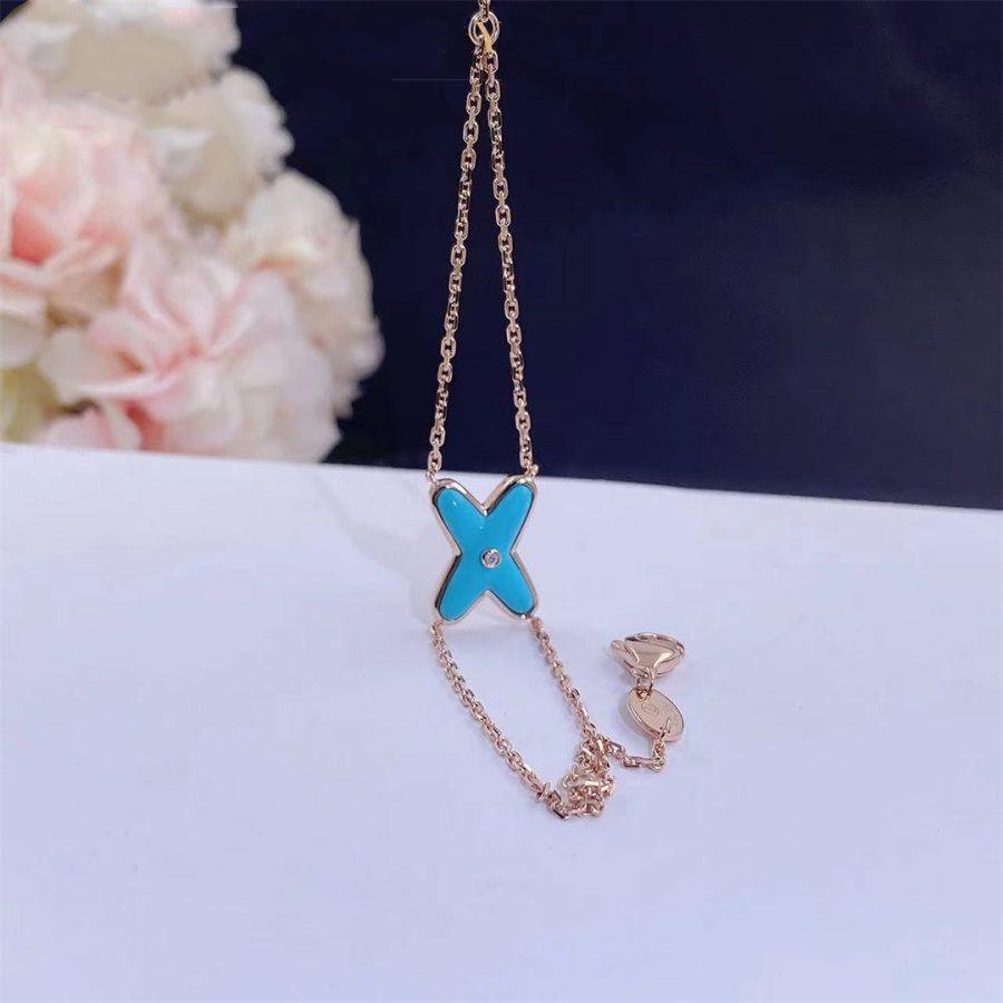 ¡®Dream¡¯JEUX BRACELET TURQUOISE PINK GOLD 1 DIAMOND