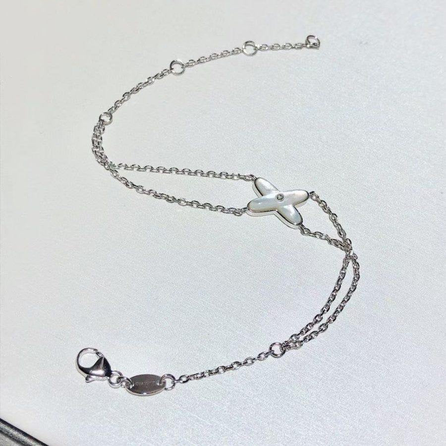 ¡®Dream¡¯JEUX BRACELET WHITE MOP SILVER 1 DIAMOND