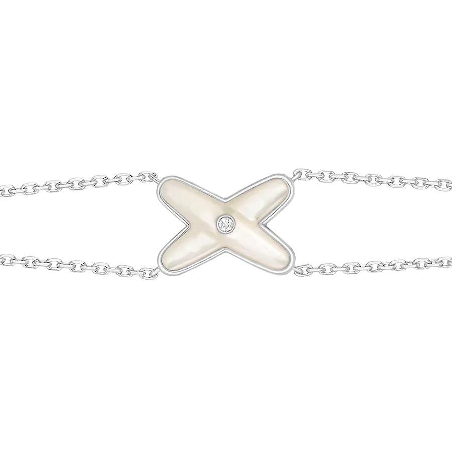 ¡®Dream¡¯JEUX BRACELET WHITE MOP SILVER 1 DIAMOND