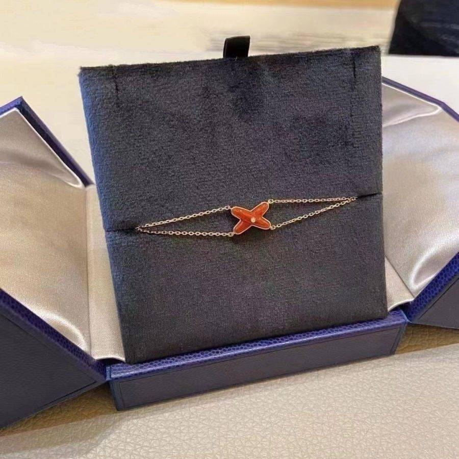 ¡®Dream¡¯JEUX BRACELET CARNELIAN PINK GOLD 1 DIAMOND