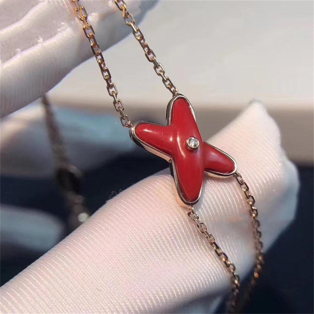 ¡®Dream¡¯JEUX BRACELET CARNELIAN PINK GOLD 1 DIAMOND