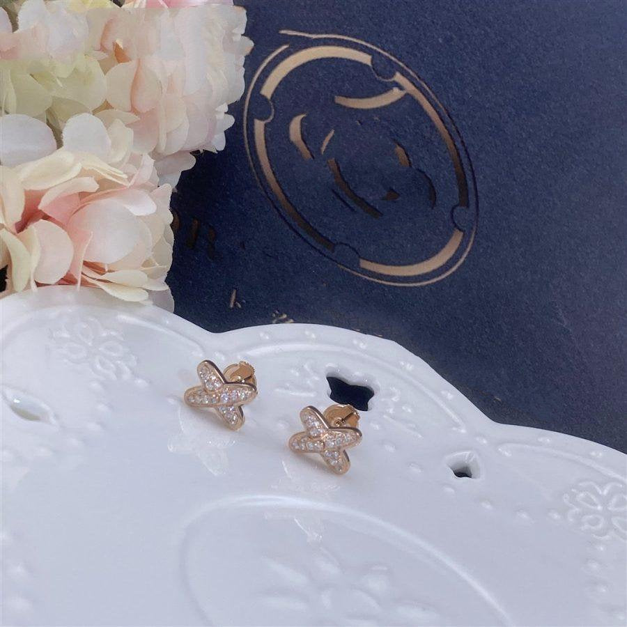 ¡®Dream¡¯JEUX DE PINK GOLD DIAMOND EARRINGS