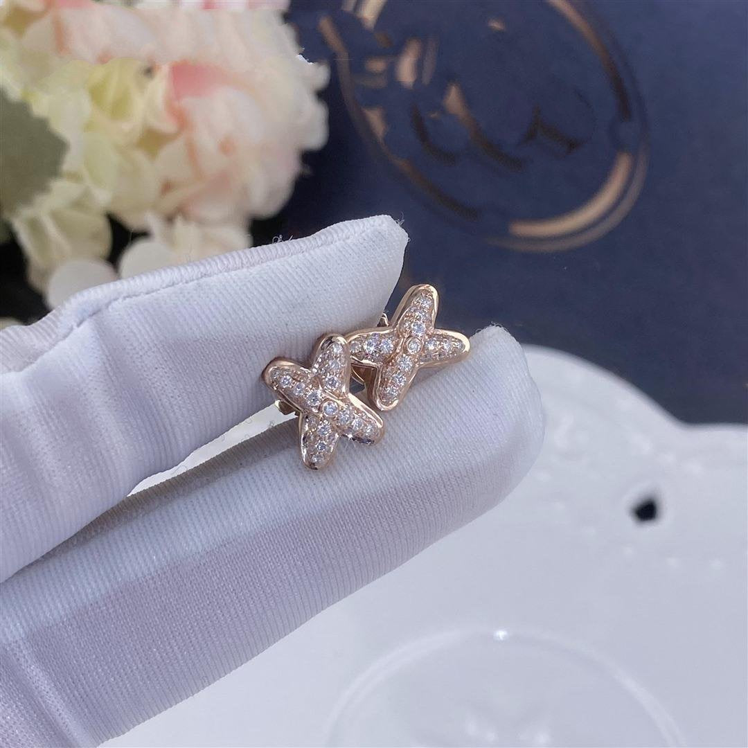 ¡®Dream¡¯JEUX DE PINK GOLD DIAMOND EARRINGS