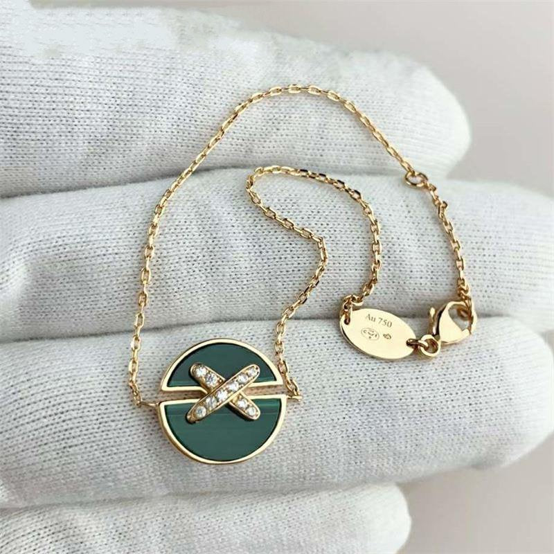 ¡®Dream¡¯JEUX DE BRACELET MALACHITE PINK GOLD DIAMONDS