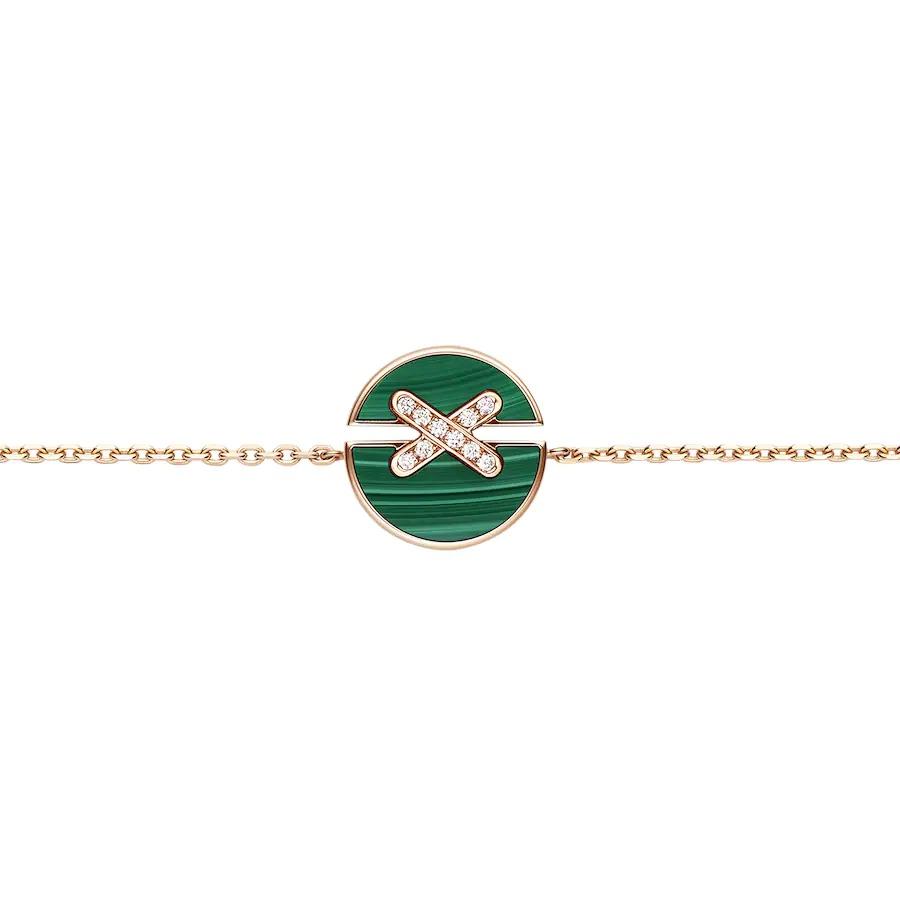 ¡®Dream¡¯JEUX DE BRACELET MALACHITE PINK GOLD DIAMONDS