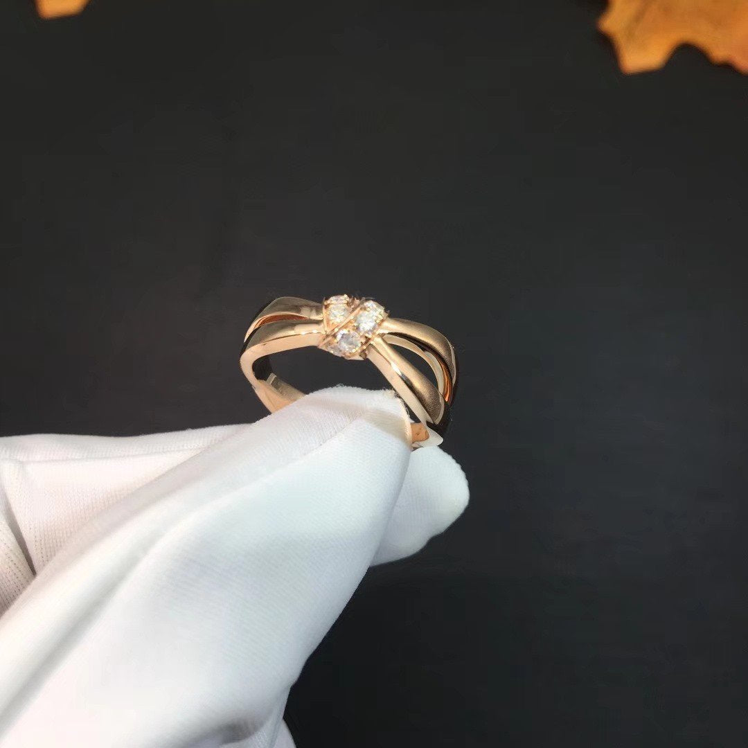 ¡®Dream¡¯LIENS RING PINK GOLD DIAMOND