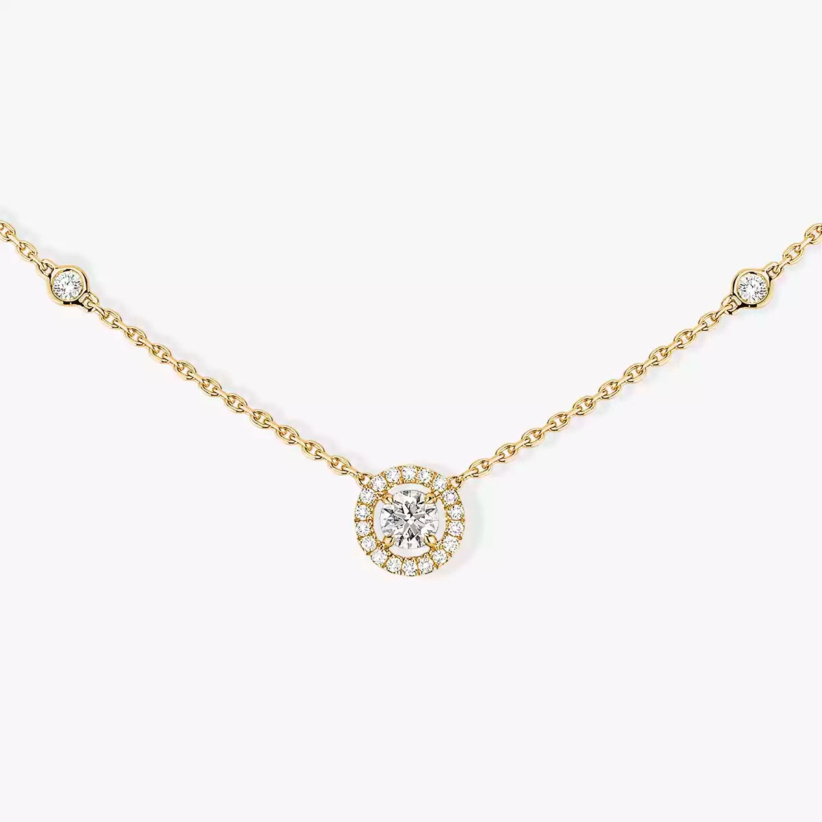 [Dream ]Diamond Necklace 0,20ct Brilliant Shape Joy
