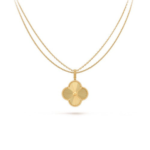¡®Dream¡¯CLOVER 25MM PEDANT NECKLACE GOLD