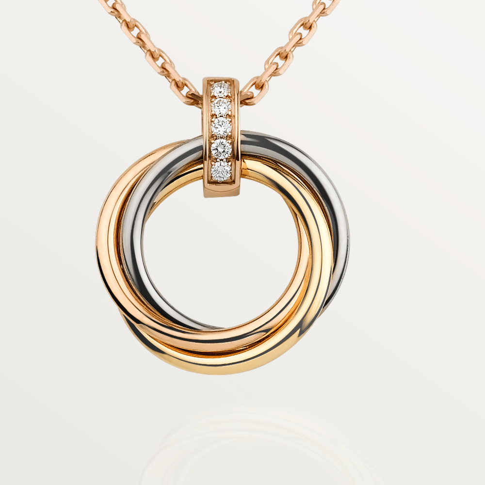 ¡®Dream¡¯TRINITY NECKLACE GOLD  DIAMONDS