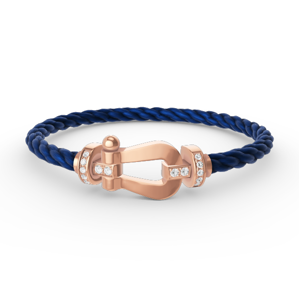 ¡®Dream¡¯FORCE LARGE HORSESHOE HALF DIAMOND BRACELET ROSE GOLD