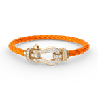 ¡®Dream¡¯FORCE LARGE HORSESHOE FULL DIAMOND BRACELET GOLD