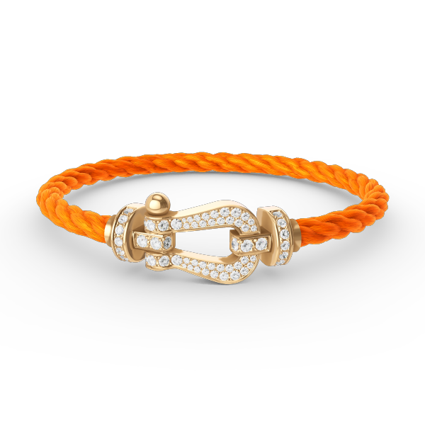 ¡®Dream¡¯FORCE LARGE HORSESHOE FULL DIAMOND BRACELET GOLD