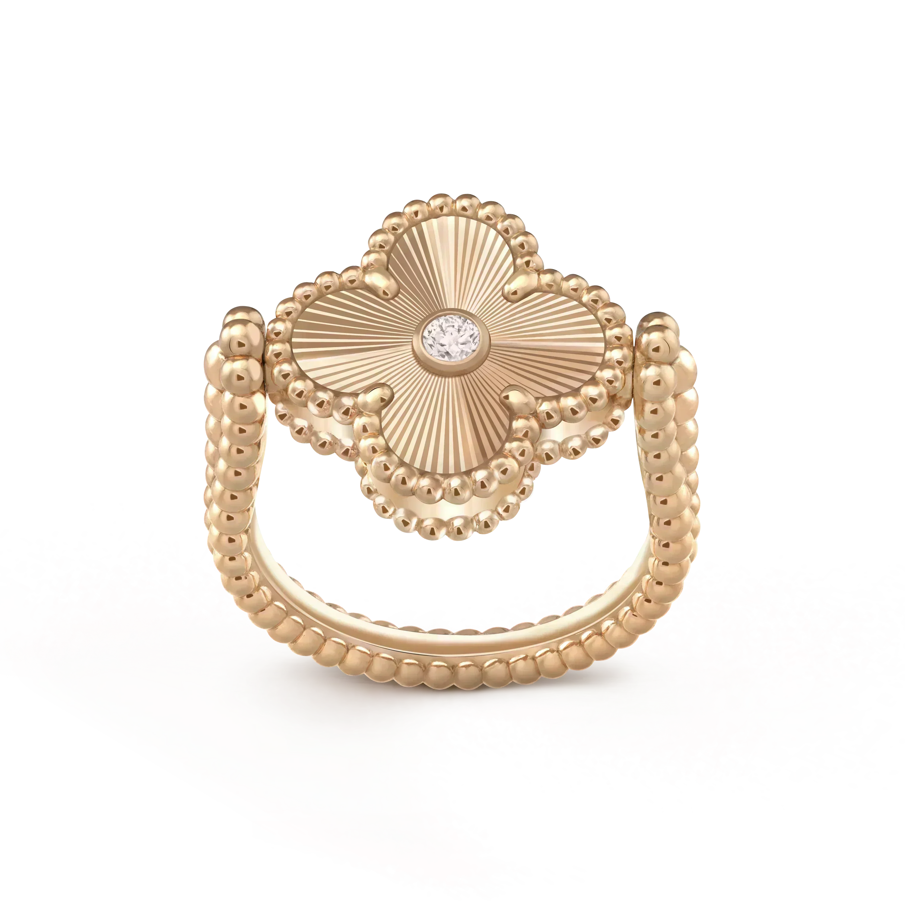 ¡®Dream¡¯CLOVER RIVERSIBLE ROSE GOLD RING