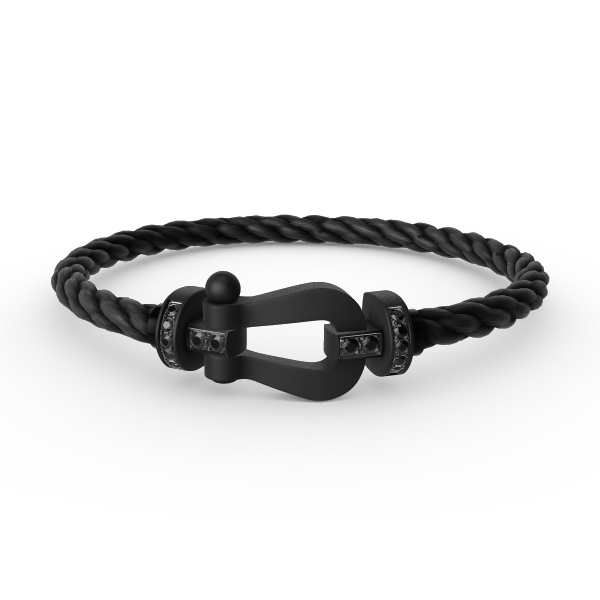 ¡®Dream¡¯FORCE LARGE SERIES HORSESHOE BLACK SAMURAI BRACELET