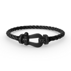 ¡®Dream¡¯FORCE LARGE SERIES HORSESHOE BLACK SAMURAI BRACELET